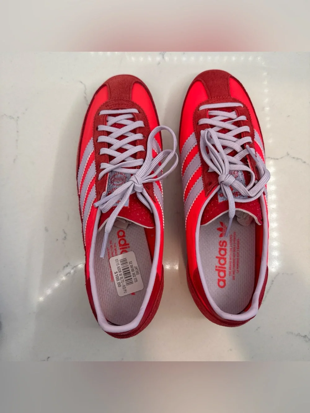 adidas SL 72 OG Low Runner athletic shoe - Red & Lavender women’s sneaker